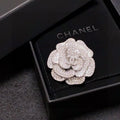 18K  Chanel Full Diamond Camellia Brooch